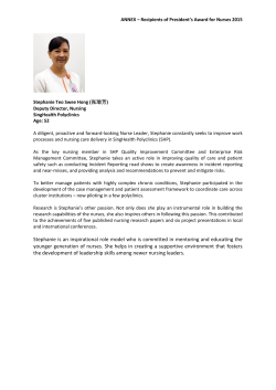 Stephanie is an inspirational role model who is committed in