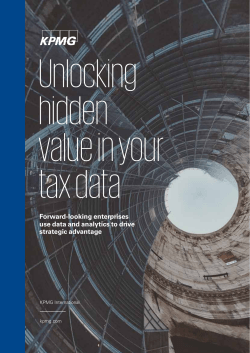 Forward-looking enterprises use data and analytics to drive strategic