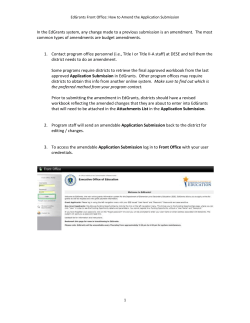 EdGrants Front Office User Guide_Amending the Application