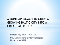 A joint approach to guide a growing Baltic City into a