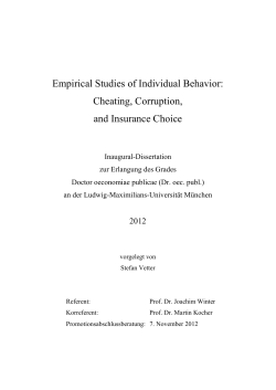Cheating, Corruption, and Insurance Choice