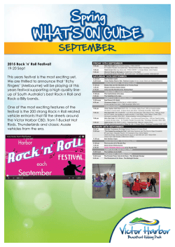 2015 Rock `n` Roll Festival! 19-20 Sept This years festival is the most