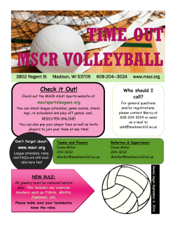 TIME OUT MSCR VOLLEYBALL