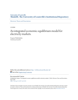 An integrated economic equilibrium model for electricity