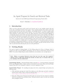 An Agent Program for Search and Retrieval Tasks