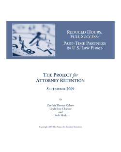 Part-Time Partners in US Law Firms