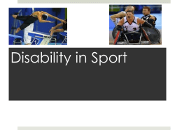 Disability in Sport