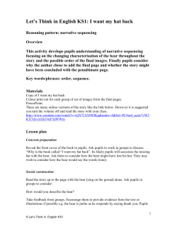 Let`s Think in English KS1: I want my hat back Reasoning pattern