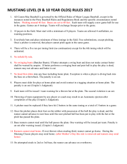 Maximum of 7 innings per week. Sunday through Saturday