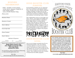 huhs booster club goal - Hartford Union High School District