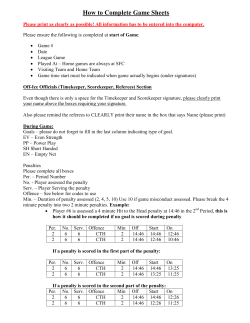 How to Complete Game Sheets