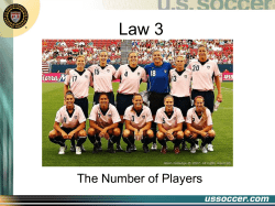 Law 3 - Central Maryland Soccer Referees