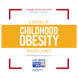 childhood obesity - United Way of Buffalo and Erie County