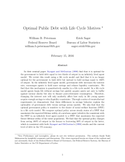 Optimal Public Debt with Life Cycle Motives