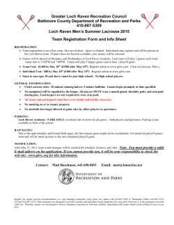 Loch Raven Summer Lacrosse League – 2004