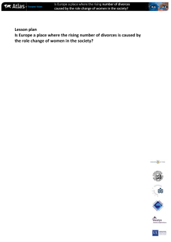 Is Europe a place where the rising number of divorces is caused by