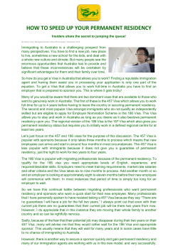 how to speed up your permanent residency