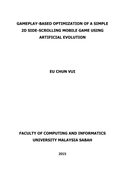 gameplay-based optimization of a simple 2d side