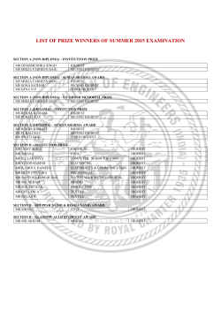Merit Awards - the institution of engineers(india)