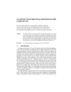 learning to score final positions in the game of go