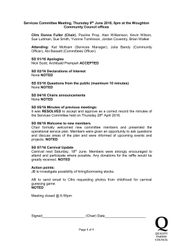 Dear Resident - Woughton Community Council