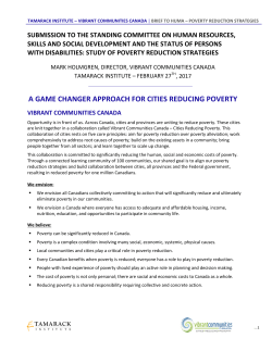 a game changer approach for cities reducing poverty