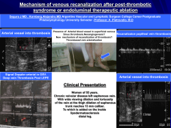 Mechanism of venous recanalization after post