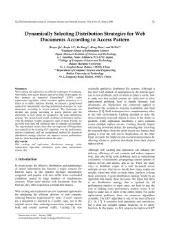 Dynamically Selecting Distribution Strategies for Web Documents