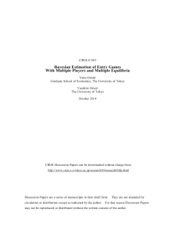 Bayesian Estimation of Entry Games With Multiple Players and