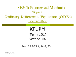 Introduction to Ordinary Differential Equations
