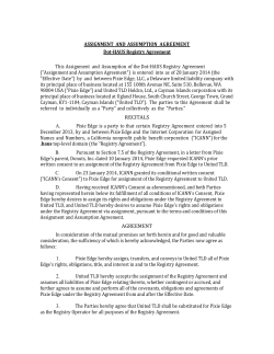 ASSIGNMENT AND ASSUMPTION AGREEMENT Dot