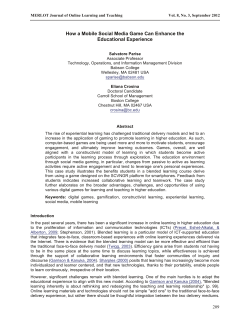 How a Mobile Social Media Game Can Enhance the Educational