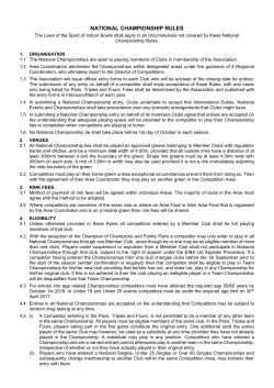 national championship rules