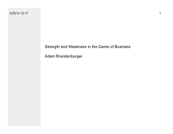 Judo Strategy - Adam Brandenburger