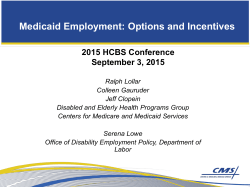 The Affordable Care Act Individuals with Disabilities