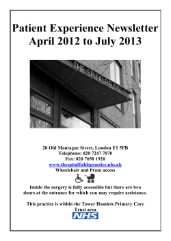 appointment information leaflet