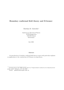 Boundary conformal field theory and D