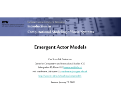 Emergent Actor Models
