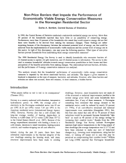 Non-Price Barriers that Impede the Performance of
