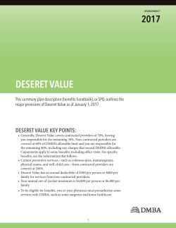 Deseret Value