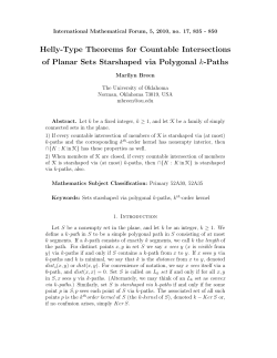 Helly-Type Theorems for Countable Intersections of Planar Sets