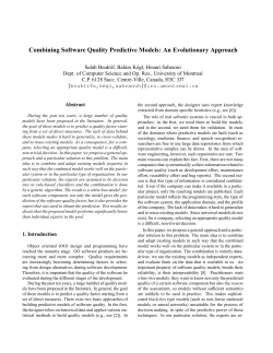 Combining Software Quality Predictive Models: An Evolutionary