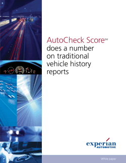 AutoCheck Score does a number on traditional vehicle