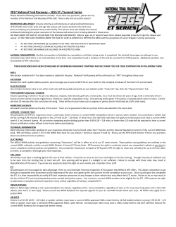 RULES : JEGS ET Series - National Trail Raceway