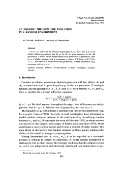 An ergodic theorem for evolution in a random environment