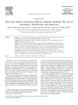 How does alcohol advertising influence underage drinking? The