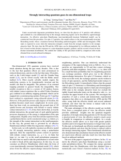 Strongly interacting quantum gases in one