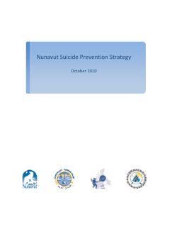 Nunavut Suicide Prevention Strategy