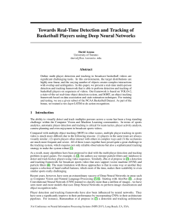 Towards Real-Time Detection and Tracking of Basketball Players