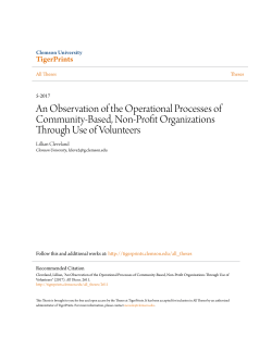 An Observation of the Operational Processes of